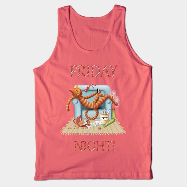 Friday Night Tank Top by JoanTatley